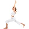 imageRESHE Womens Capri Yoga Pants Loose Soft Drawstring Workout Sweatpants Causal Lounge Pants with PocketsAwhite