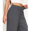imagesiliteelon Wide Leg Capri Pants for Women Lounge Pajama Pants Women Casual Loose Comfy Flowy Palazzo Capris with PocketsDeep Gray