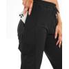 imagesiliteelon Womens Cargo Joggers Lightweight Quick Dry Hiking Pants Athletic Workout Casual OutdoorBlack