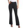 imagesiliteelon Womens Straight Leg Dress Pants Stretchy High Waisted Work Office Trousers Yoga Bootcut Slacks with PocketsBootcut Black