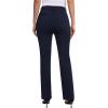 imagesiliteelon Womens Straight Leg Dress Pants Stretchy High Waisted Work Office Trousers Yoga Bootcut Slacks with PocketsNavy