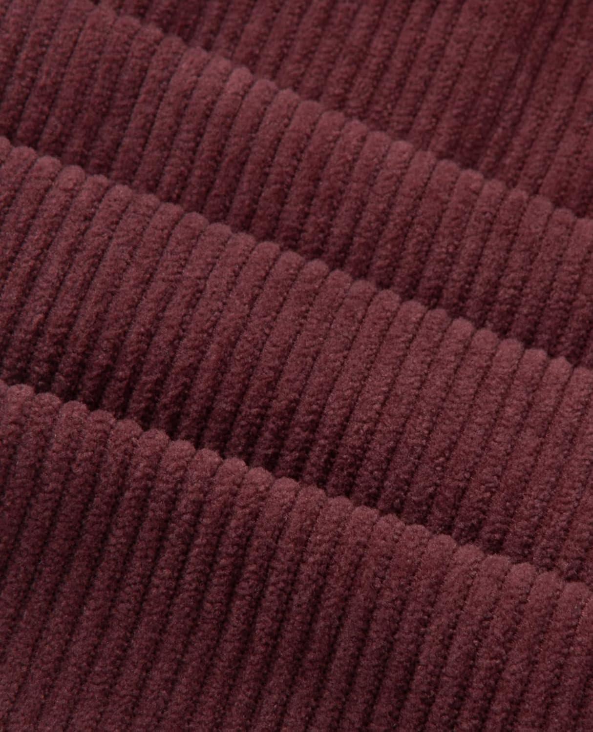 imagesiliteelon Corduroy Pants for Women Cotton Straight High Waist Vintage Trousers with PocketsBurgundy