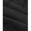 imagesiliteelon Corduroy Pants for Women Cotton Straight High Waist Vintage Trousers with PocketsBlack