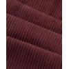 imagesiliteelon Corduroy Pants for Women Cotton Straight High Waist Vintage Trousers with PocketsBurgundy