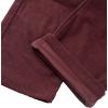 imagesiliteelon Corduroy Pants for Women Cotton Straight High Waist Vintage Trousers with PocketsBurgundy