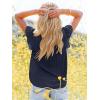 imagesiliteelon Womens Lace Tops Ruffle Short Sleeve Blouses V Neck Embroidered Casual Business Work Summer Crochet TopsNavy Blue