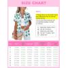 imagesiliteelon Womens Short Sleeve Button Down Shirts Summer Blouses Casual Tops Hawaiian Tropical Floral Printed Camp ShirtsB Navy and Pink Floral