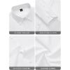 imagesiliteelon Fitted Button Down Shirts for Women Oxford Shirt Cotton Dress Shirts Collared Long Sleeve Wrinkle Free Blouse TopsA White