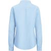 imagesiliteelon Fitted Button Down Shirts for Women Oxford Shirt Cotton Dress Shirts Collared Long Sleeve Wrinkle Free Blouse TopsAll Baby Blue