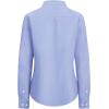 imagesiliteelon Fitted Button Down Shirts for Women Oxford Shirt Cotton Dress Shirts Collared Long Sleeve Wrinkle Free Blouse TopsD Purplish Blue