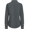 imagesiliteelon Fitted Button Down Shirts for Women Oxford Shirt Cotton Dress Shirts Collared Long Sleeve Wrinkle Free Blouse TopsDark Gray