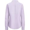 imagesiliteelon Fitted Button Down Shirts for Women Oxford Shirt Cotton Dress Shirts Collared Long Sleeve Wrinkle Free Blouse TopsLilac