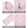 imagesiliteelon Womens Button Down Shirts Long Sleeve Collared Office Work Blouses Tops with Pocket Oxford ShirtsLight Pink