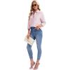imagesiliteelon Womens Button Down Shirts Long Sleeve Collared Office Work Blouses Tops with Pocket Oxford ShirtsLight Pink