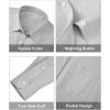 imagesiliteelon Womens Button Down Shirts Long Sleeve Collared Office Work Blouses Tops with Pocket Oxford ShirtsSmoky Gray