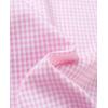 imagesiliteelon Womens Plaid Dress Shirts Long Sleeve Button Down WrinkleFree Stretch Solid Casual Work Office Blouse TopPlaid Pink  White
