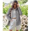 imagesiliteelon Womens Plaid Shirts Long Sleeve Button Down Dress Shirts Lightweight Casual Work Office Collared Blouse TopBlack Plaid