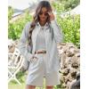 imagesiliteelon Womens Plaid Shirts Long Sleeve Button Down Dress Shirts Lightweight Casual Work Office Collared Blouse TopGray Plaid