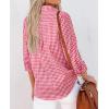 imagesiliteelon Womens Plaid Shirts Long Sleeve Button Down Dress Shirts Lightweight Casual Work Office Collared Blouse TopRed Plaid