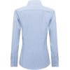 imagesiliteelon Womens Stripe Dress Shirts Long Sleeve Button Down WrinkleFree Stretch Solid Casual Work Office Blouse TopStripes Blue