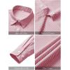 imagesiliteelon Striped Button Down Shirts for Women Dress Shirts Long Sleeve Collared Casual Office Work Blouses TopsRed