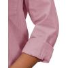 imagesiliteelon Womens Button Down Shirt Linen Button Up Shirts for Women Long Sleeve Summer Shirt Collared Blouse Linen TopsAll Pink