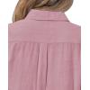 imagesiliteelon Womens Button Down Shirt Linen Button Up Shirts for Women Long Sleeve Summer Shirt Collared Blouse Linen TopsAll Pink