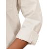 imagesiliteelon Womens Button Down Shirt Linen Button Up Shirts for Women Long Sleeve Summer Shirt Collared Blouse Linen TopsBeige