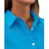 imagesiliteelon Womens Button Down Shirt Linen Button Up Shirts for Women Long Sleeve Summer Shirt Collared Blouse Linen TopsDark Blue