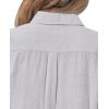 imagesiliteelon Womens Button Down Shirt Linen Button Up Shirts for Women Long Sleeve Summer Shirt Collared Blouse Linen TopsGray