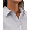 imagesiliteelon Womens Button Down Shirt Linen Button Up Shirts for Women Long Sleeve Summer Shirt Collared Blouse Linen TopsGray