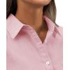 imagesiliteelon Womens Button Down Shirt Linen Button Up Shirts for Women Long Sleeve Summer Shirt Collared Blouse Linen TopsLight Pink