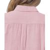 imagesiliteelon Womens Button Down Shirt Linen Button Up Shirts for Women Long Sleeve Summer Shirt Collared Blouse Linen TopsLight Pink