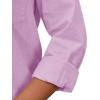 imagesiliteelon Womens Button Down Shirt Linen Button Up Shirts for Women Long Sleeve Summer Shirt Collared Blouse Linen TopsLight Purple