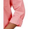 imagesiliteelon Womens Button Down Shirt Linen Button Up Shirts for Women Long Sleeve Summer Shirt Collared Blouse Linen TopsPeach