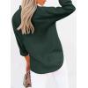 imagesiliteelon Button Down Shirts for Women Dress Shirts Long Sleeve WrinkleFree Blouse Casual Solid Office Work Tunic TopDark Green