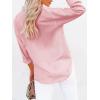 imagesiliteelon Button Down Shirts for Women Dress Shirts Long Sleeve WrinkleFree Blouse Casual Solid Office Work Tunic TopDusty Pink