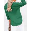 imagesiliteelon Button Down Shirts for Women Dress Shirts Long Sleeve WrinkleFree Blouse Casual Solid Office Work Tunic TopSpring Green