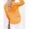 imagesiliteelon Button Down Shirts for Women Dress Shirts Long Sleeve WrinkleFree Blouse Casual Solid Office Work Tunic TopSunflower Yellow