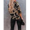 imagesiliteelon Womens Button Down Shirts Dress Shirts Long Sleeve Wrinkle Free Collared Work Blouses Casual Print Chiffon TopA Black Leopard
