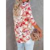 imagesiliteelon Womens Button Down Shirts Dress Shirts Long Sleeve Wrinkle Free Collared Work Blouses Casual Print Chiffon TopA Pink Graphic