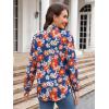 imagesiliteelon Womens Button Down Shirts Dress Shirts Long Sleeve Wrinkle Free Collared Work Blouses Casual Print Chiffon TopBlue Floral