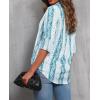 imagesiliteelon Womens Button Down Shirts Dress Shirts Long Sleeve Wrinkle Free Collared Work Blouses Casual Print Chiffon TopBlue Paisley