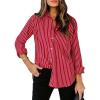 Vivid Red Striped
