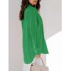 imagesiliteelon Womens Button Down Shirts Dress Shirts Long Sleeve Blouses V Neck Solid Casual Tunics Tops with PocketsSpring Green