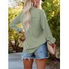 imagesiliteelon Womens Button Down Shirts Solid Dress Shirts Long Sleeve Flowy Collared Work Office Business Blouses Chiffon TopsC Olive Green