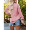 imagesiliteelon Womens Button Down Shirts Solid Dress Shirts Long Sleeve Flowy Collared Work Office Business Blouses Chiffon TopsCamel Pink