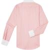 imagesiliteelon Womens Cotton Button Down Shirts Striped Dress Shirts Pinstripes Long Sleeve Collared Blouses Colorblock TopsB Light Pink Striped
