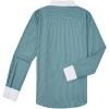imagesiliteelon Womens Cotton Button Down Shirts Striped Dress Shirts Pinstripes Long Sleeve Collared Blouses Colorblock TopsGreen Pinstripe