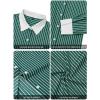 imagesiliteelon Womens Cotton Button Down Shirts Striped Dress Shirts Pinstripes Long Sleeve Collared Blouses Colorblock TopsGreen Striped